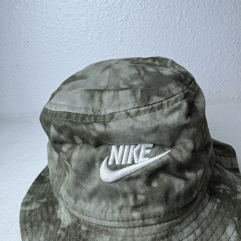 Nike Apex Tie Dye Bucket Hat Khaki Green Adults Size Small FB5386 325 Beach